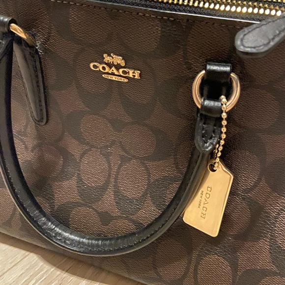 COACH F67027 - Mini Surrey Carryall Satchel in Signature Canvas - Brown - Picture 2 of 6